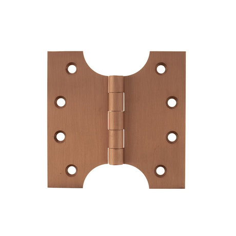 This is an image of Atlantic (Solid Brass) Parliament Hinges 4" x 2" x 4mm - Urban Satin Copper available to order from T.H Wiggans Architectural Ironmongery in Kendal.