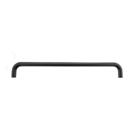 This is an image of Atlantic D Pull Handle [Bolt Through] 450mm x 19mm - Matt Black available to order from T.H Wiggans Architectural Ironmongery in Kendal, quick delivery and discounted prices.