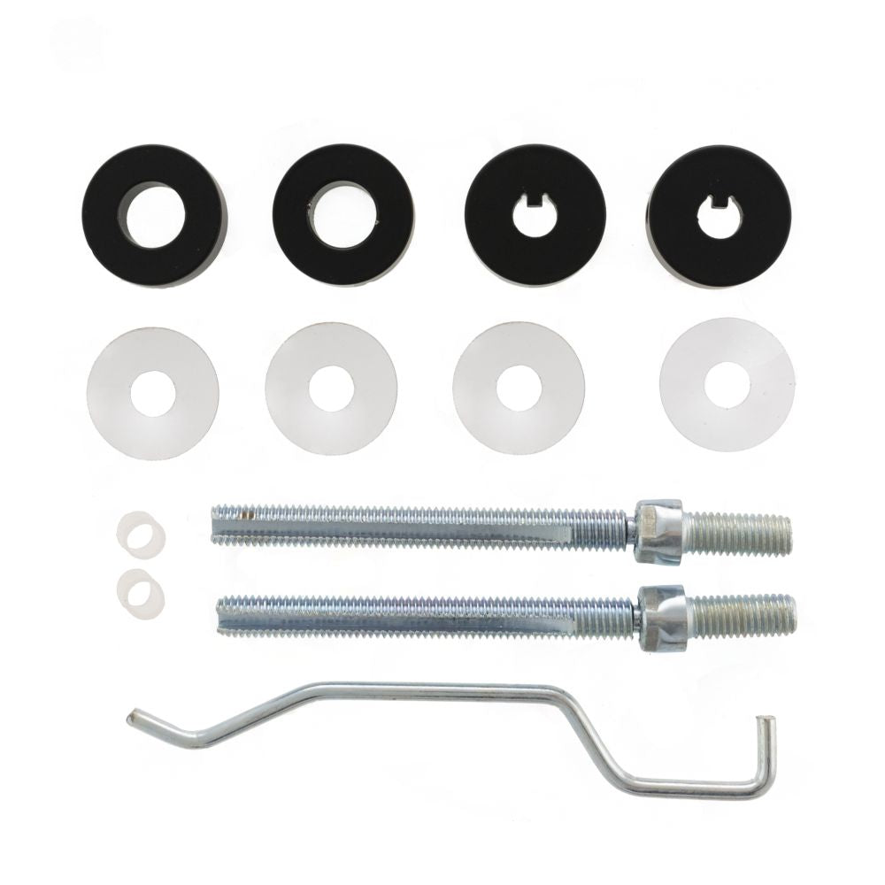 This is an image of Atlantic Pull Handle Back to Back Fixing Kit 25mm - Matt Black available to order from T.H Wiggans Architectural Ironmongery in Kendal, quick delivery and discounted prices.