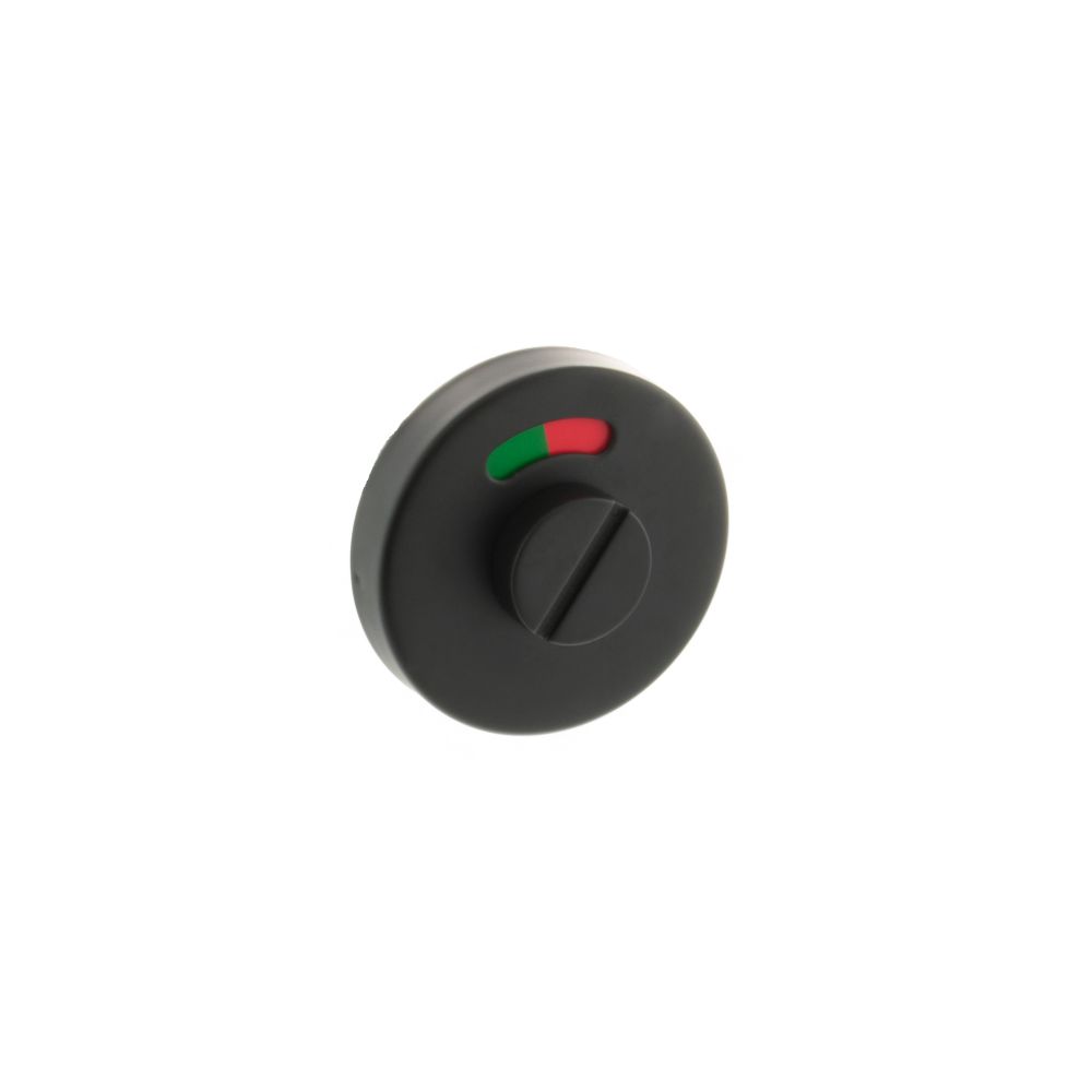 This is an image of Atlantic Indicator WC Turn and Release - Matt Black available to order from Trade Door Handles.