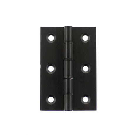 This is an image of Atlantic Washered Hinges 3" x 2" x 2.2mm - Matt Black available to order from T.H Wiggans Architectural Ironmongery in Kendal.