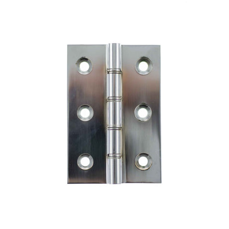 This is an image of Atlantic Washered Hinges 3" x 2" x 2.2mm without Screws - Polished Chrome available to order from T.H Wiggans Architectural Ironmongery in Kendal.