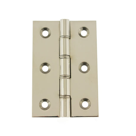 This is an image of Atlantic Washered Hinges 3" x 2" x 2.2mm - Polished Nickel available to order from T.H Wiggans Architectural Ironmongery in Kendal.