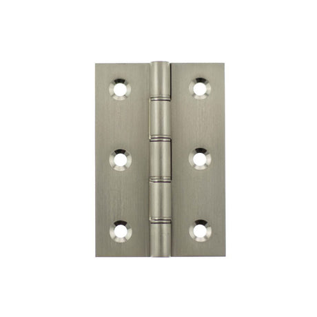 This is an image of Atlantic Washered Hinges 3" x 2" x 2.2mm - Satin Nickel available to order from T.H Wiggans Architectural Ironmongery in Kendal.