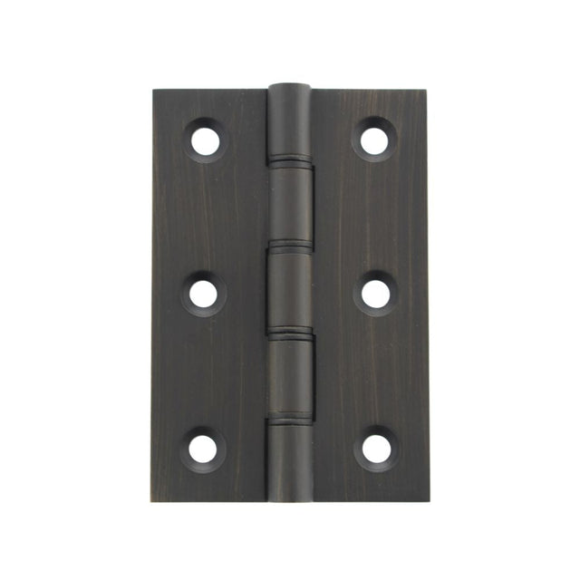 This is an image of Atlantic Washered Hinges 3" x 2" x 2.2mm - Urban Dark Bronze available to order from T.H Wiggans Architectural Ironmongery in Kendal.