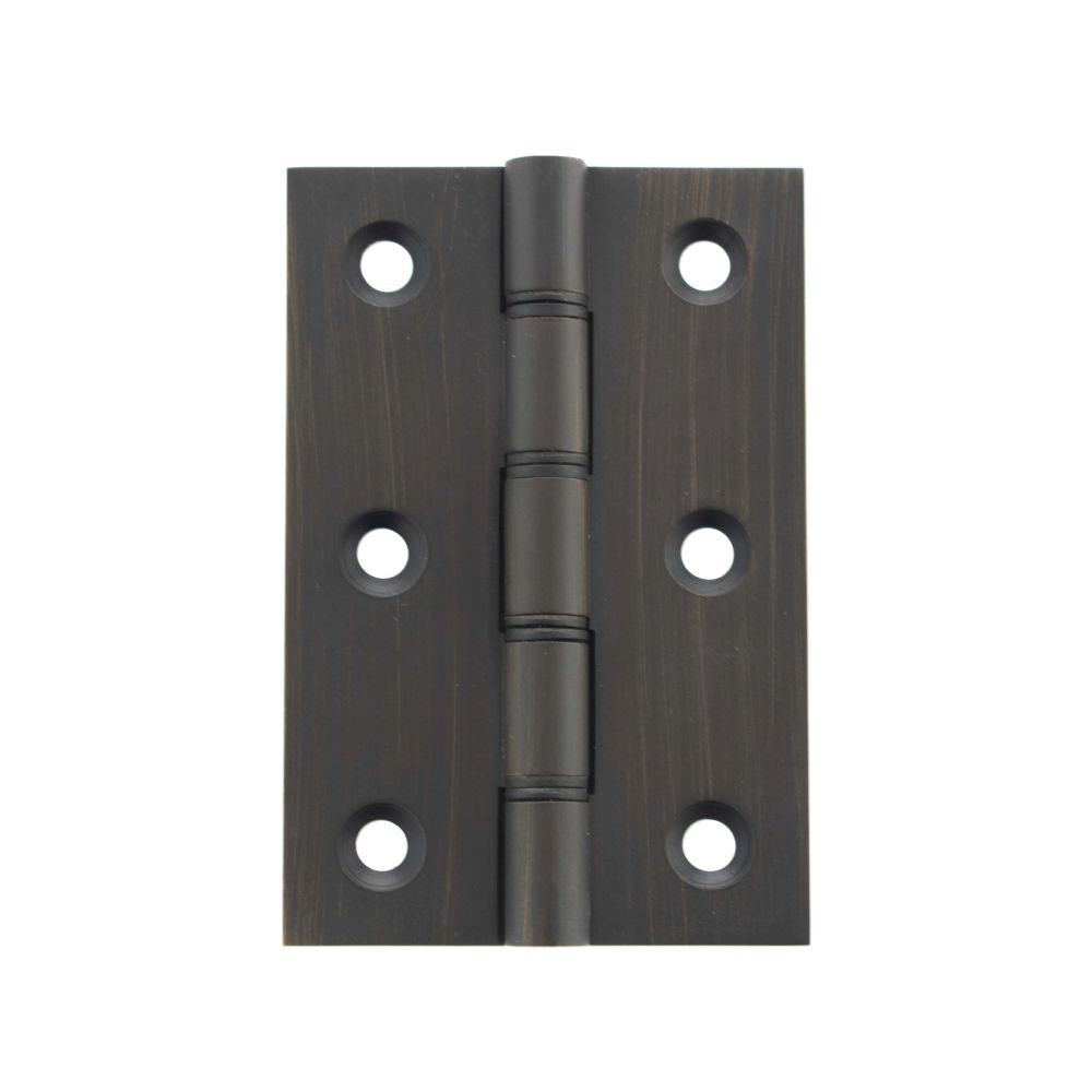 This is an image of Atlantic Washered Hinges 3" x 2" x 2.2mm - Urban Dark Bronze available to order from T.H Wiggans Architectural Ironmongery.