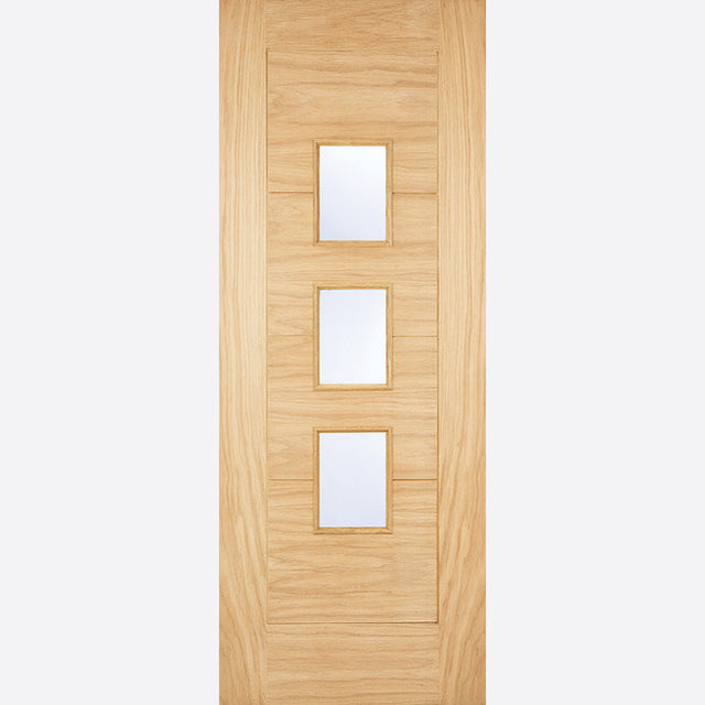 This is an image showing LPD - Arta Unfinished Oak Doors 813 x 2032 available from T.H Wiggans Ironmongery in Kendal, quick delivery at discounted prices.