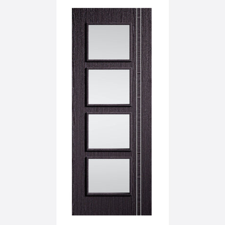 This is an image showing LPD - Zanzibar 4L Pre-Finished Ash Grey Doors 762 x 1981 available from T.H Wiggans Ironmongery in Kendal, quick delivery at discounted prices.