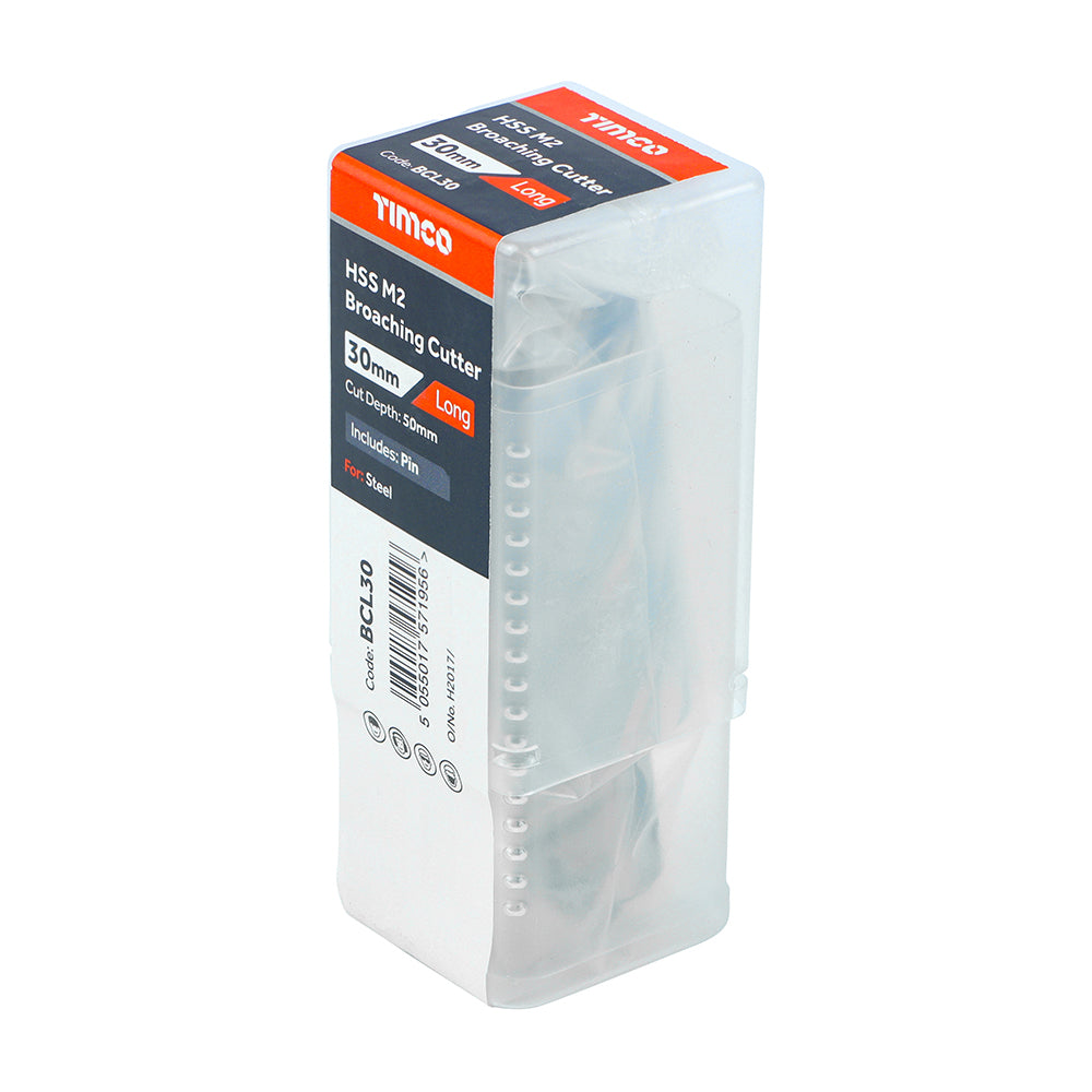 This is an image showing TIMCO Broaching Cutter - Long - 30 x 50 - 1 Each Tube available from T.H Wiggans Ironmongery in Kendal, quick delivery at discounted prices.