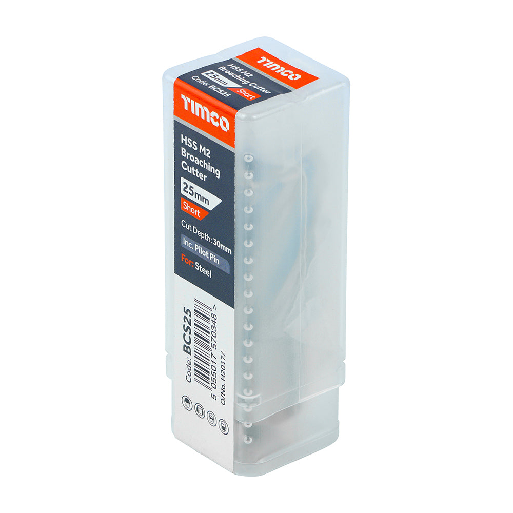 This is an image showing TIMCO Broaching Cutter - Short - 25 x 30 - 1 Each Tube available from T.H Wiggans Ironmongery in Kendal, quick delivery at discounted prices.