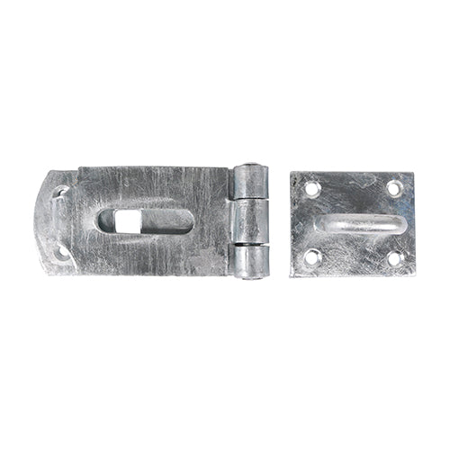 This is an image showing TIMCO Secure Bolt On Hasp & Staple - Heavy Duty - Hot Dipped Galvanised - 8" - 1 Each Plain Bag available from T.H Wiggans Ironmongery in Kendal, quick delivery at discounted prices.