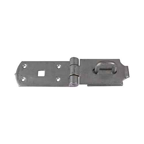 This is an image showing TIMCO Secure Bolt On Hasp & Staple - Heavy Duty - Hot Dipped Galvanised - 8" - 1 Each TIMbag available from T.H Wiggans Ironmongery in Kendal, quick delivery at discounted prices.