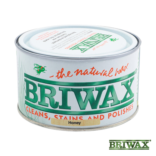 This is an image showing TIMCO Briwax Original - Honey - 400g - 1 Each Tin available from T.H Wiggans Ironmongery in Kendal, quick delivery at discounted prices.