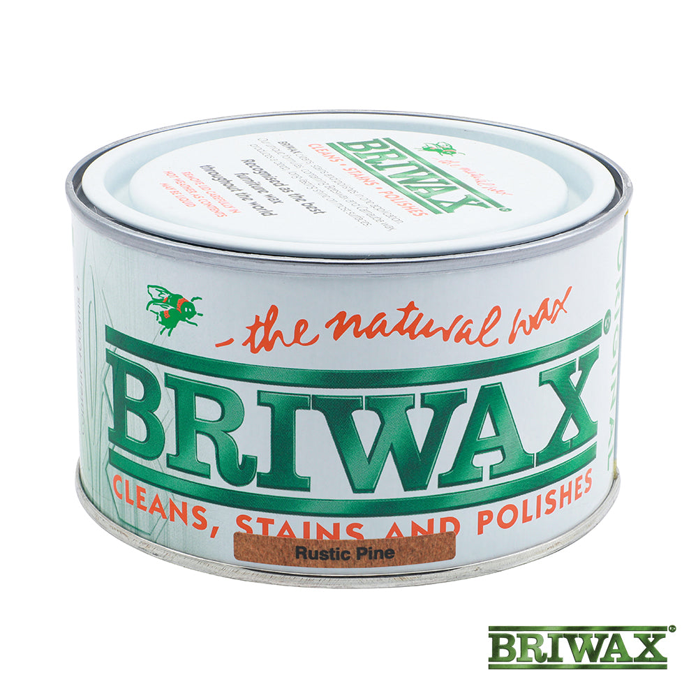 This is an image showing TIMCO Briwax Original - Rustic Pine - 400g - 1 Each Tin available from T.H Wiggans Ironmongery in Kendal, quick delivery at discounted prices.