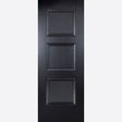 This is an image showing LPD - Amsterdam Primed Plus Black Doors 762 x 1981 FD 30 available from T.H Wiggans Ironmongery in Kendal, quick delivery at discounted prices.