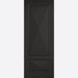 This is an image showing LPD - Knightsbridge 2P Primed Plus Black Doors 686 x 1981 available from T.H Wiggans Ironmongery in Kendal, quick delivery at discounted prices.