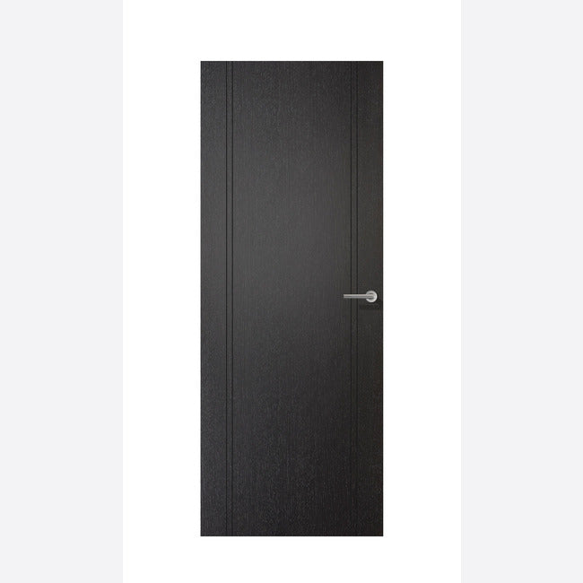 This is an image showing LPD - Monaco Laminate Black Laminate Doors 762 x 1981 available from T.H Wiggans Ironmongery in Kendal, quick delivery at discounted prices.