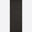 This is an image showing LPD - Soho 4P Primed Black Doors 838 x 1981 available from T.H Wiggans Ironmongery in Kendal, quick delivery at discounted prices.