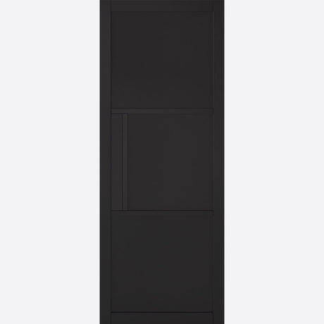 This is an image showing LPD - Tribeca 3P Primed Plus Black Doors 686 x 1981 available from T.H Wiggans Ironmongery in Kendal, quick delivery at discounted prices.