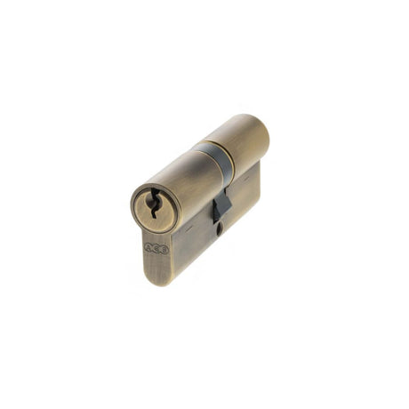 This is an image of AGB Euro Profile 5 Pin Double Cylinder Keyed Alike 35-35mm (70mm) - Matt Antique available to order from T.H Wiggans Architectural Ironmongery in Kendal.