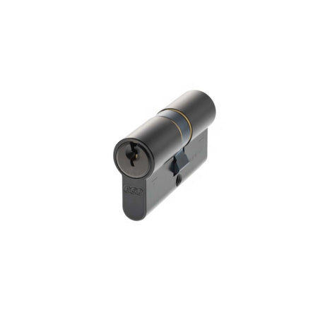 This is an image of AGB Euro Profile 5 Pin Double Cylinder 30-30mm (60mm) - Matt Black available to order from T.H Wiggans Architectural Ironmongery in Kendal.