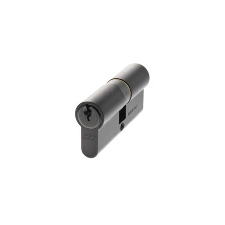 This is an image of AGB Euro Profile 5 Pin Double Cylinder Keyed Alike 35-35mm (70mm) - Matt Black available to order from T.H Wiggans Architectural Ironmongery in Kendal.