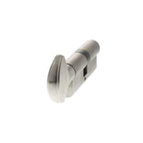This is an image of AGB Euro Profile 5 Pin Cylinder Key to Turn 35-35mm (70mm) - Satin Chrome available to order from T.H Wiggans Architectural Ironmongery in Kendal.