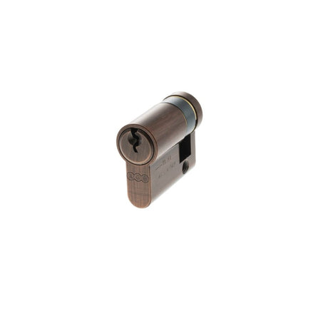 This is an image of AGB Euro Profile 5 Pin Single Cylinder 30-10mm (40mm) - Copper available to order from T.H Wiggans Architectural Ironmongery in Kendal.