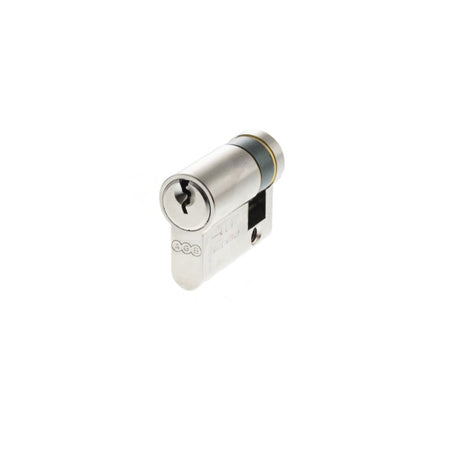 This is an image of AGB Euro Profile 5 Pin Single Cylinder 30-10mm (40mm) - Polished Chrome available to order from T.H Wiggans Architectural Ironmongery in Kendal.