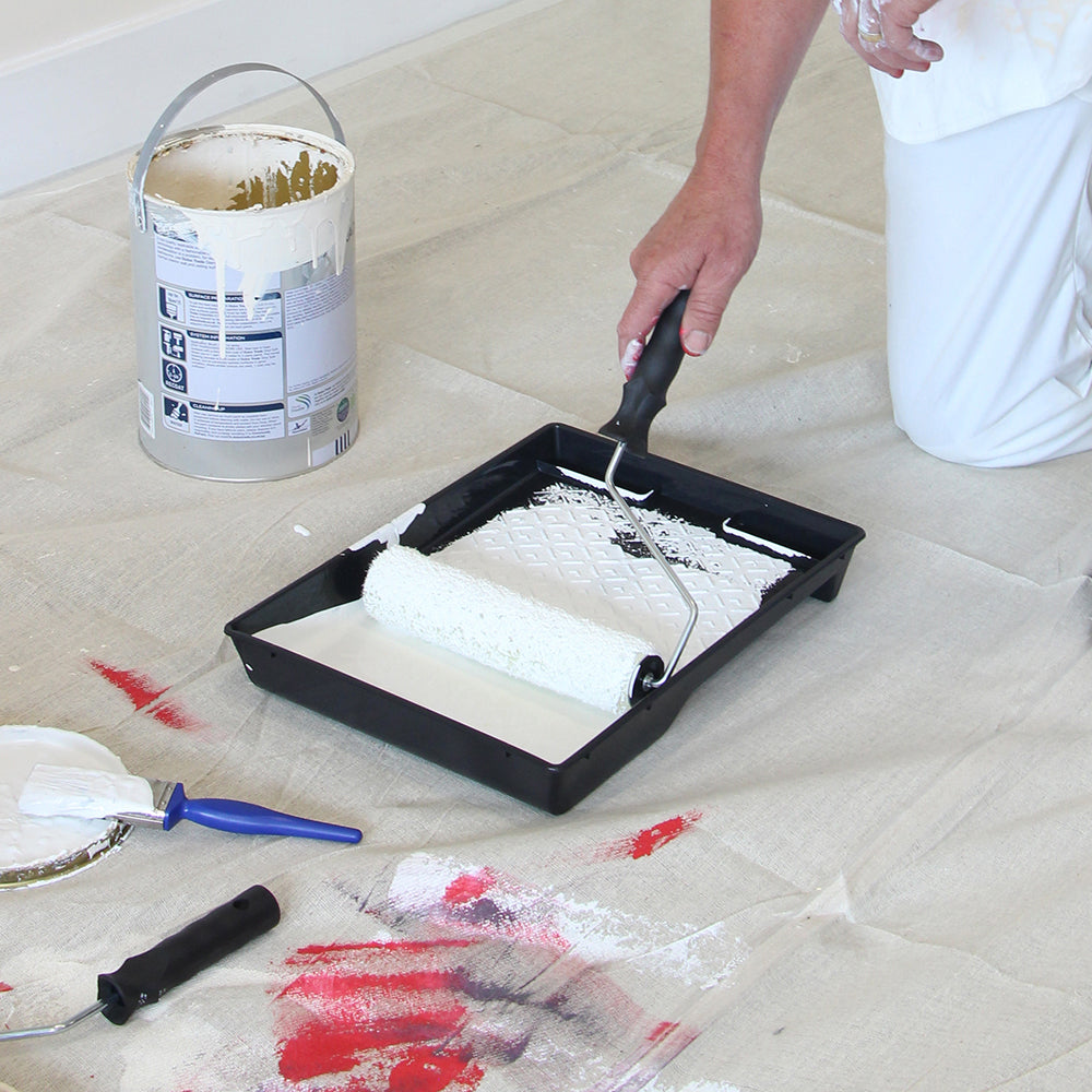 This is an image showing TIMCO Laminated Dust Sheet - 12ft x 9ft - 1 Each Bag available from T.H Wiggans Ironmongery in Kendal, quick delivery at discounted prices.