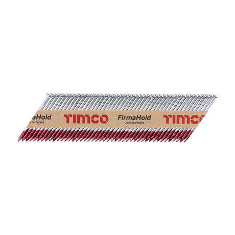 This is an image showing TIMCO FirmaHold Collated Clipped Head Nails - Trade Pack - Ring Shank - FirmaGalv - 2.8 x 50 - 3300 Pieces Box available from T.H Wiggans Ironmongery in Kendal, quick delivery at discounted prices.