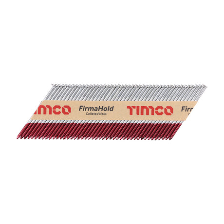 This is an image showing TIMCO FirmaHold Collated Clipped Head Nails - Trade Pack - Ring Shank - FirmaGalv - 2.8 x 63 - 3300 Pieces Box available from T.H Wiggans Ironmongery in Kendal, quick delivery at discounted prices.