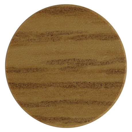 This is an image showing TIMCO Self-Adhesive Cover Caps - Winchester Oak - 13mm - 112 Pieces Pack available from T.H Wiggans Ironmongery in Kendal, quick delivery at discounted prices.