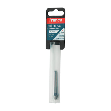 This is an image showing TIMCO 3 Flute Countersink - 10.4mm - 1 Each Tube available from T.H Wiggans Ironmongery in Kendal, quick delivery at discounted prices.
