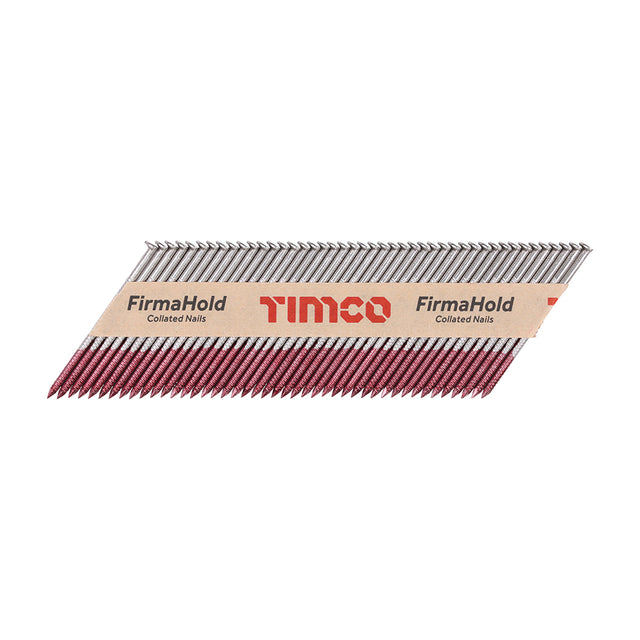 This is an image showing TIMCO FirmaHold Collated Clipped Head Nails - Retail Pack - Ring Shank - A2 Stainless Steel - 2.8 x 63 - 1100 Pieces Box available from T.H Wiggans Ironmongery in Kendal, quick delivery at discounted prices.