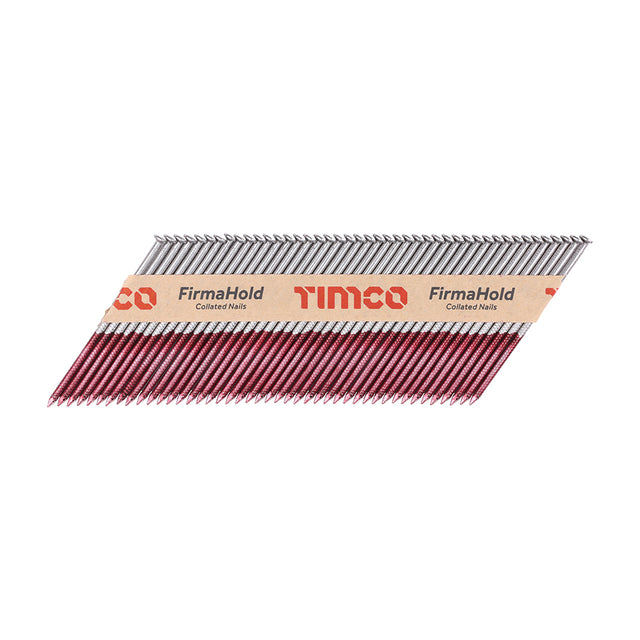 This is an image showing TIMCO FirmaHold Collated Clipped Head Nails - Retail Pack - Ring Shank - A2 Stainless Steel - 3.1 x 80 - 1100 Pieces Box available from T.H Wiggans Ironmongery in Kendal, quick delivery at discounted prices.