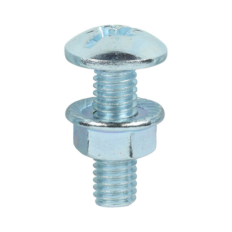 This is an image showing TIMCO Cable Tray Bolts with Flange Nuts - Zinc - M6 x 20 - 200 Pieces Box available from T.H Wiggans Ironmongery in Kendal, quick delivery at discounted prices.