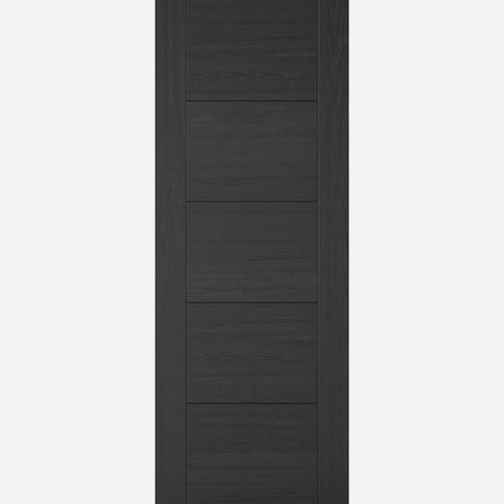 This is an image showing LPD - Vancouver 5P Pre-Finished Charcoal Black Doors 533 x 1981 available from T.H Wiggans Ironmongery in Kendal, quick delivery at discounted prices.
