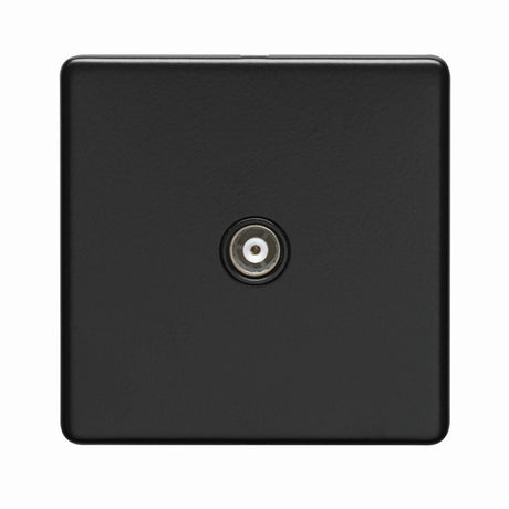 This is an image showing Eurolite Concealed 3mm TV - Matt Black (With Black Trim) ecmb1tvb available to order from T.H. Wiggans Ironmongery in Kendal, quick delivery and discounted prices.