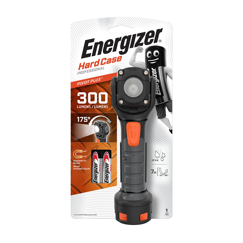 This is an image showing TIMCO Energizer® LED Professional Hardcase Handheld Torch - 300 Lumen - 300 Lumen - 1 Each Backing Card available from T.H Wiggans Ironmongery in Kendal, quick delivery at discounted prices.