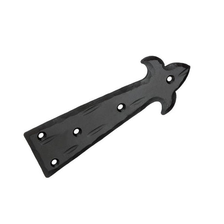 This is an image of Spira Brass - Spike Deco Hinge Matt Black  available to order from T.H Wiggans Architectural Ironmongery in Kendal, quick delivery and discounted prices.