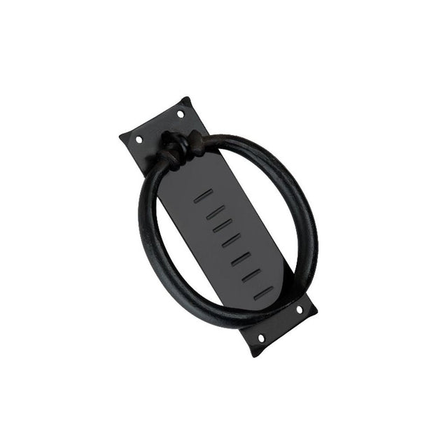 This is an image of Spira Brass - Flamingo Door Knocker Matt Black available to order from T.H Wiggans Architectural Ironmongery in Kendal, quick delivery and discounted prices.
