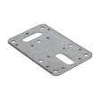 This is an image showing TIMCO Flat Connector Plates - Galvanised - 62 x 100 - 5 Pieces Bag available from T.H Wiggans Ironmongery in Kendal, quick delivery at discounted prices.
