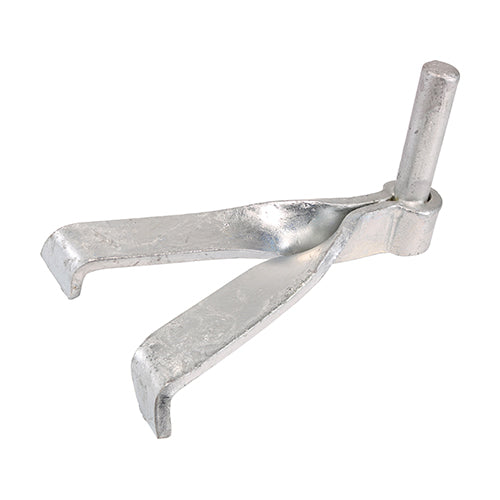 This is an image showing TIMCO Gate Hooks To Build - Single Brick - Hot Dipped Galvanised - 16mm - 2 Pieces Plain Bag available from T.H Wiggans Ironmongery in Kendal, quick delivery at discounted prices.
