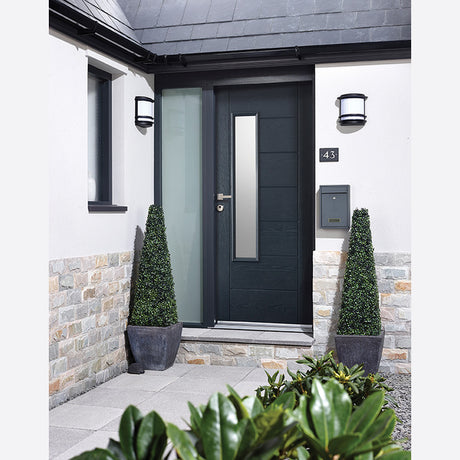 This is an image showing LPD - Newbury 1L Pre-Finished Anthracite Grey Doors 838 x 1981 available from T.H Wiggans Ironmongery in Kendal, quick delivery at discounted prices.