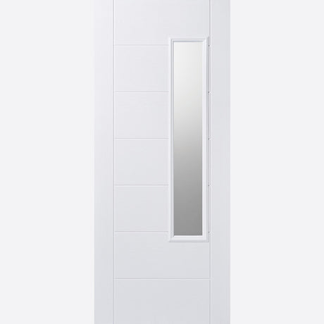 This is an image showing LPD - Newbury 1L Pre-Finished White Doors 813 x 2032 available from T.H Wiggans Ironmongery in Kendal, quick delivery at discounted prices.