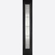 This is an image showing LPD - Sidelight 1L Elegant Pre-Finished Black Front Face With White Inside Face and Edges Doors 356 x 2032 available from T.H Wiggans Ironmongery in Kendal, quick delivery at discounted prices.