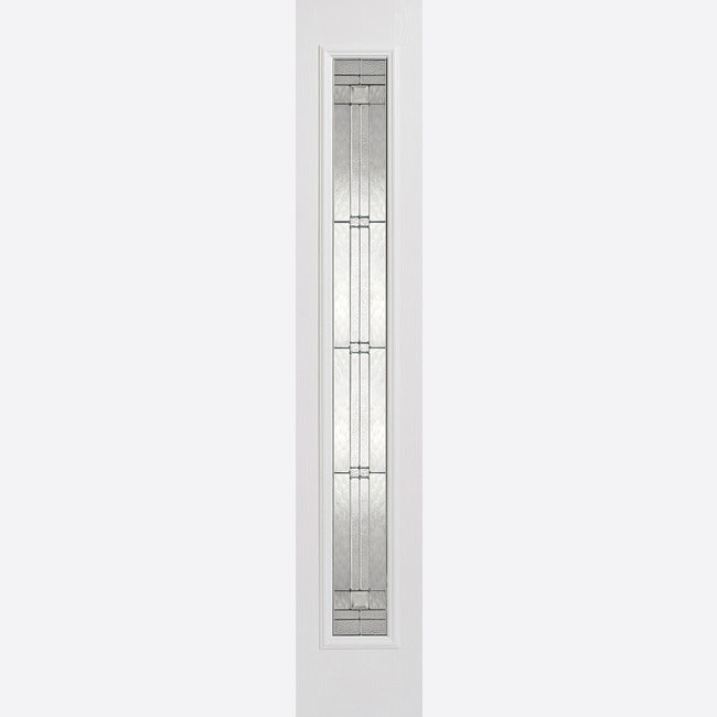 This is an image showing LPD - Sidelight 1L Elegant Pre-Finished White Doors 356 x 2032 available from T.H Wiggans Ironmongery in Kendal, quick delivery at discounted prices.