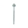 This is an image showing TIMCO Metal Construction Heavy Section Screws - Hex - EPDM Washer - Self-Drilling - Exterior - Silver Organic - 5.5 x 100 - 100 Pieces Box available from T.H Wiggans Ironmongery in Kendal, quick delivery at discounted prices.