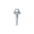 This is an image showing TIMCO Metal Construction Heavy Section Screws - Hex - EPDM Washer - Self-Drilling - Exterior - Silver Organic - 5.5 x 32 - 100 Pieces Box available from T.H Wiggans Ironmongery in Kendal, quick delivery at discounted prices.